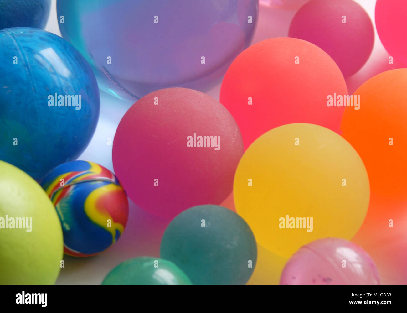 a lot of bouncy balls