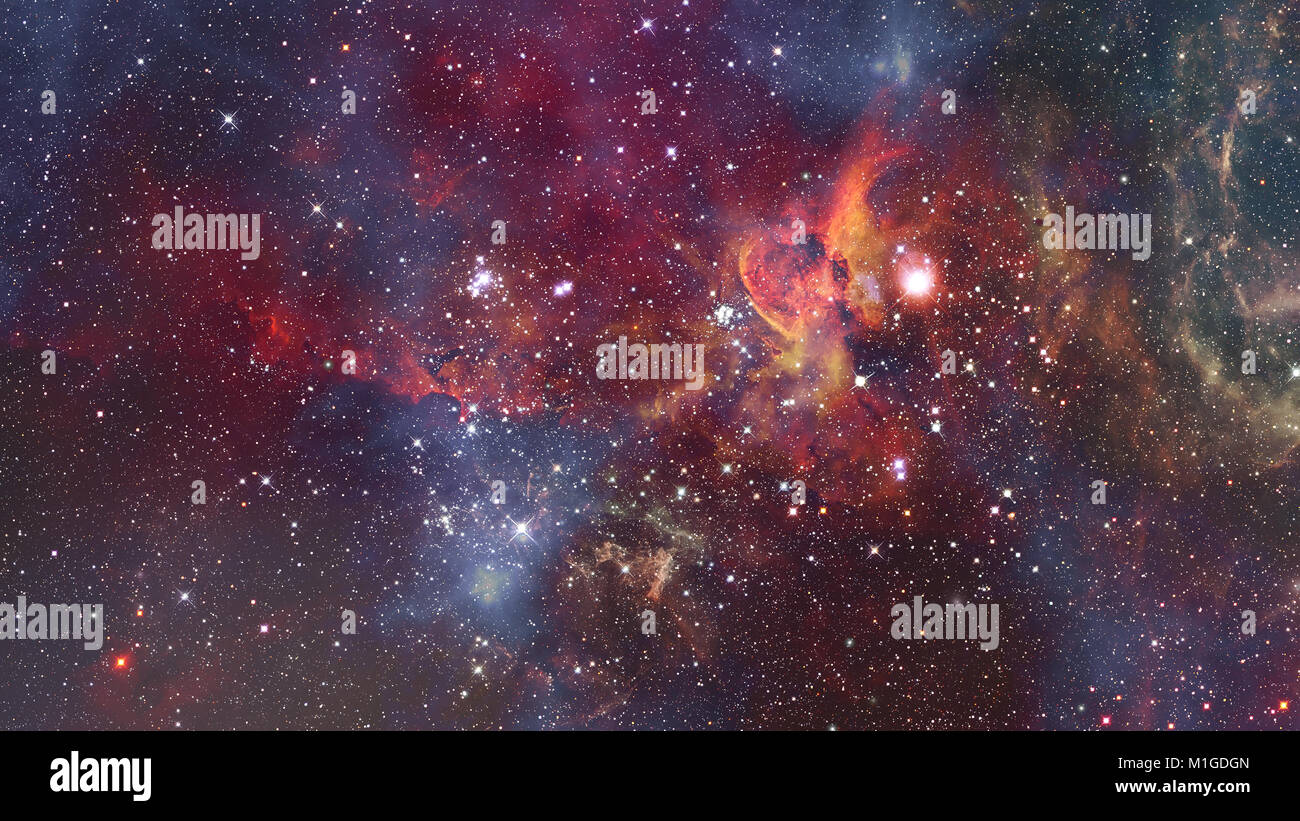 Night sky with stars and nebula. Elements of this image furnished by ...