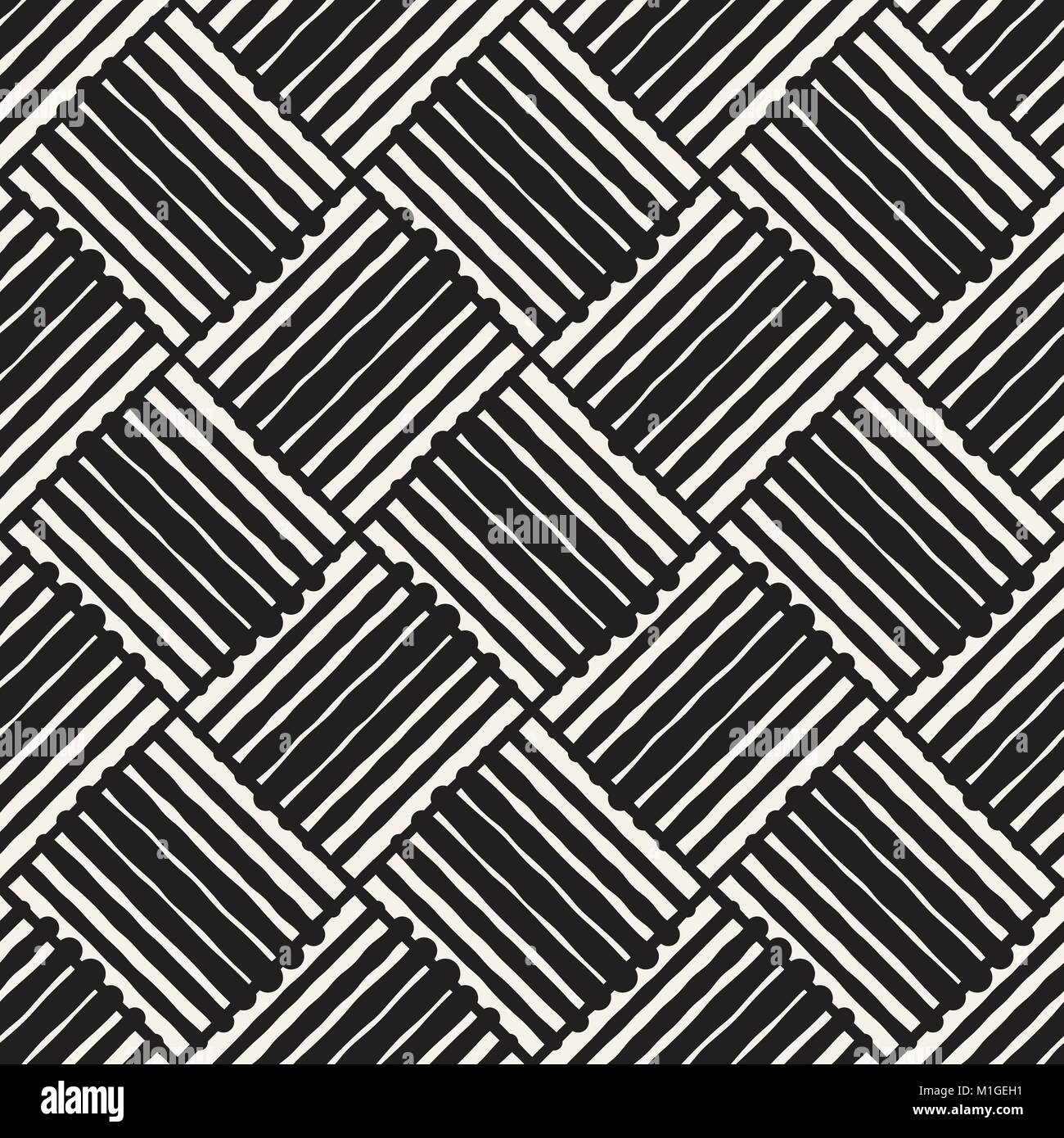 Seamless abstract hand drawn pattern. Vector freehand lines background ...