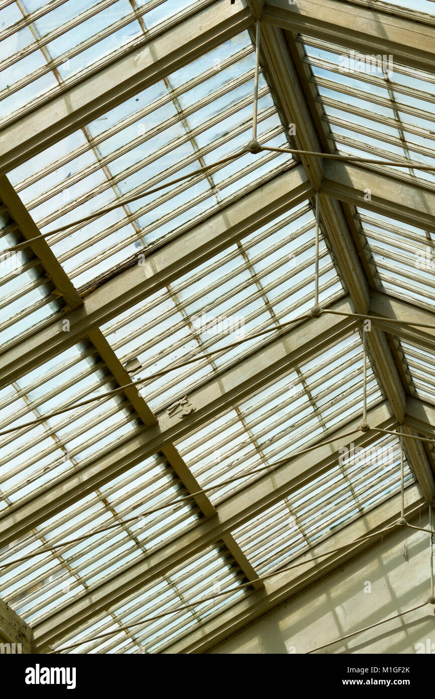 Semi Abstract Details Of An Old Glass Conservatory Roof