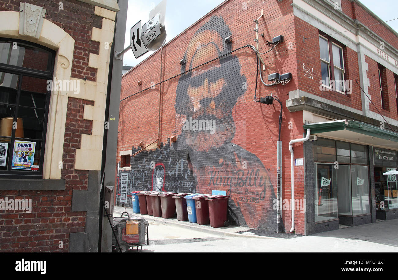 King Billy Mural at Geelong by Cam Scale Stock Photo Alamy