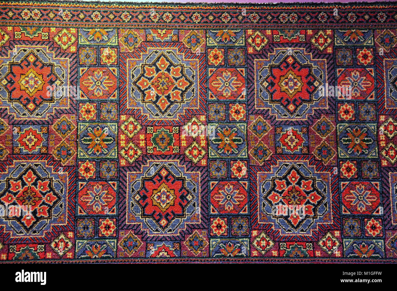 The Manor House Rug by Brintons Carpets at the National Wool Museum in Geelong Stock Photo