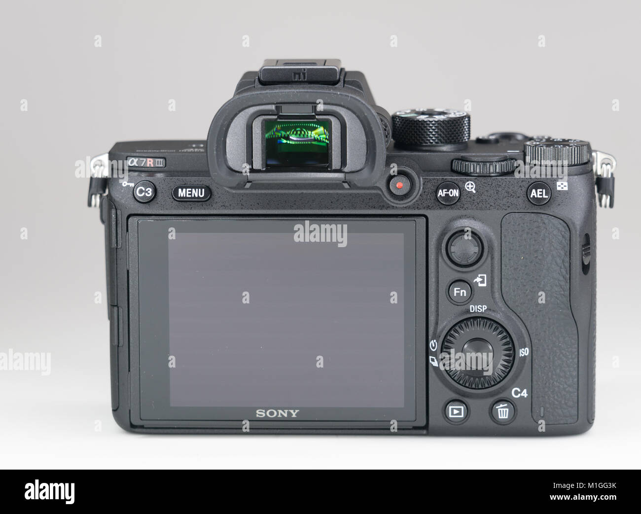 BERLIN, GERMANY - January 02, 2018: Sony a7R II Alpha Mirrorless Fast ...
