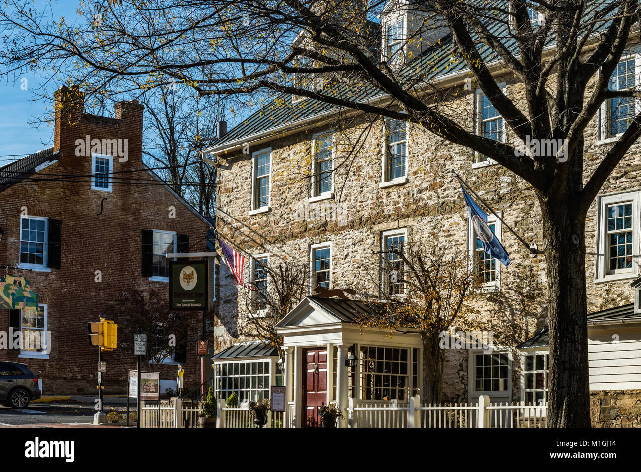 Downtown shopping area Middleburg, Virginia Stock Photo Alamy