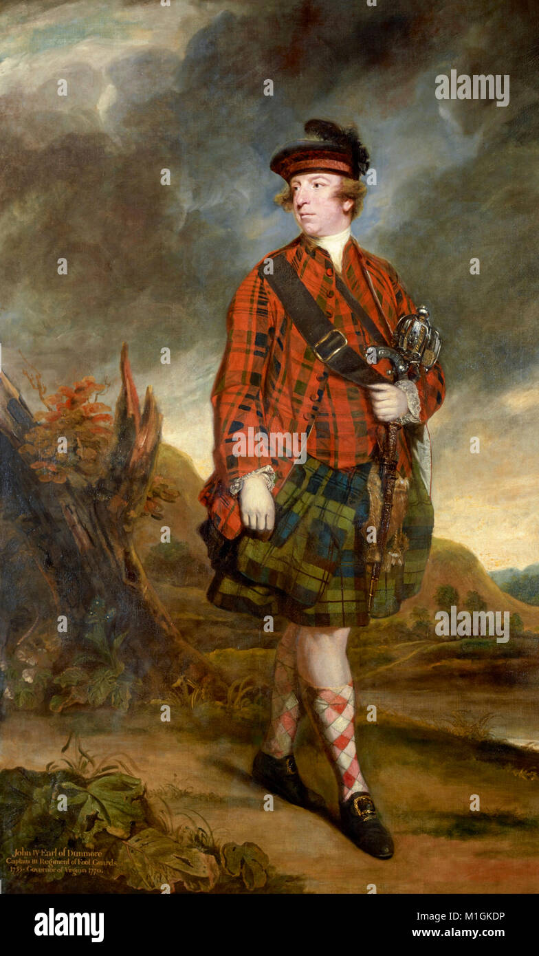 John Murray, 4th Earl of Dunmore - Sir Joshua Reynolds  1765 Stock Photo