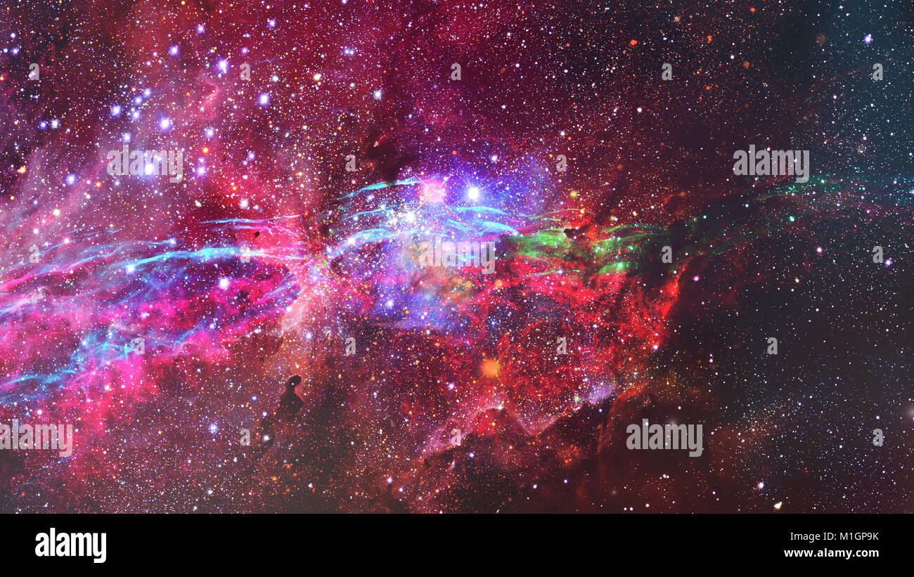 Universe filled with stars, nebula and galaxy Stock Photo - Alamy