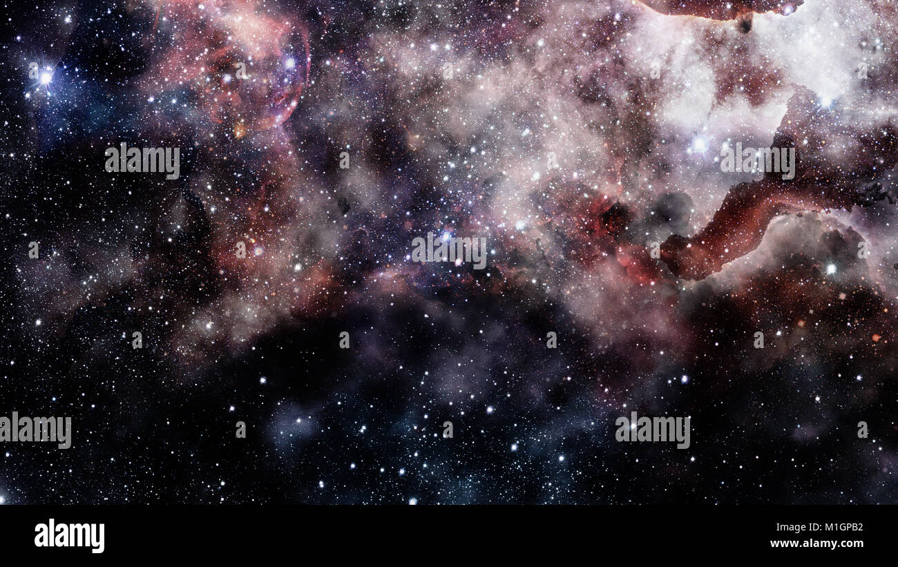 Universe filled with stars, nebula and galaxy Stock Photo - Alamy
