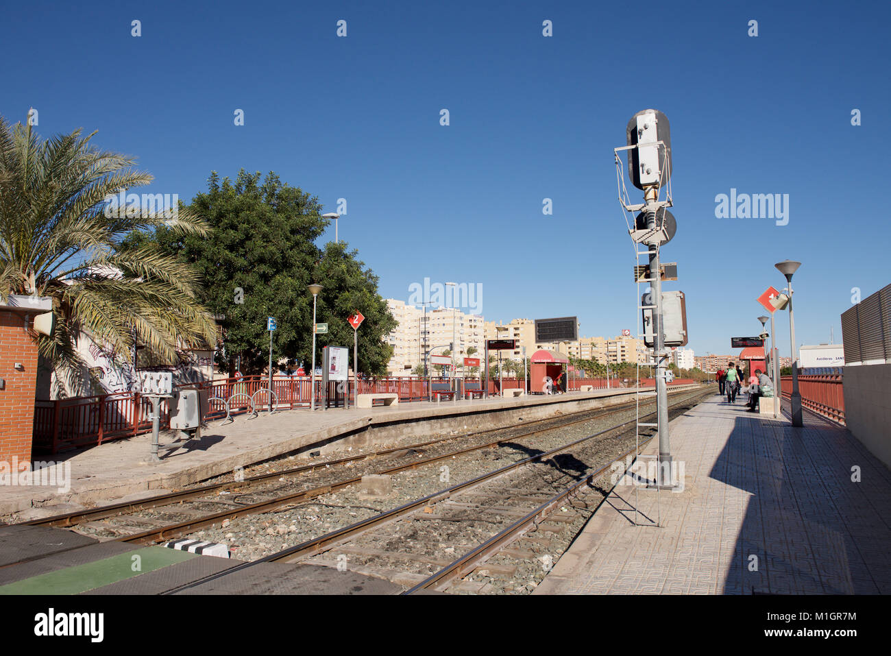 Railway station at San Gabriel, Alicante, Spain Stock Photo Alamy