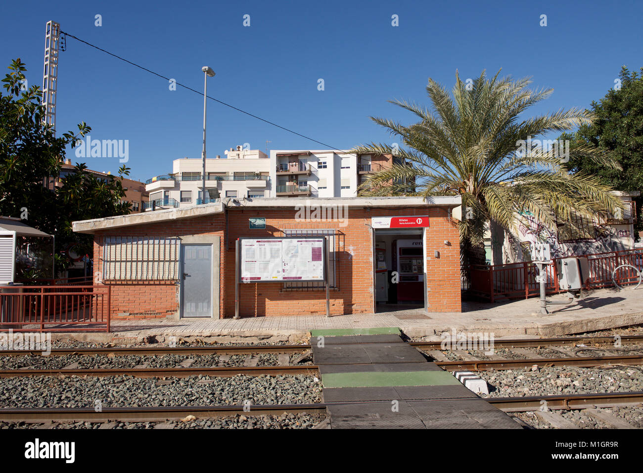 Railway station at San Gabriel, Alicante, Spain Stock Photo Alamy