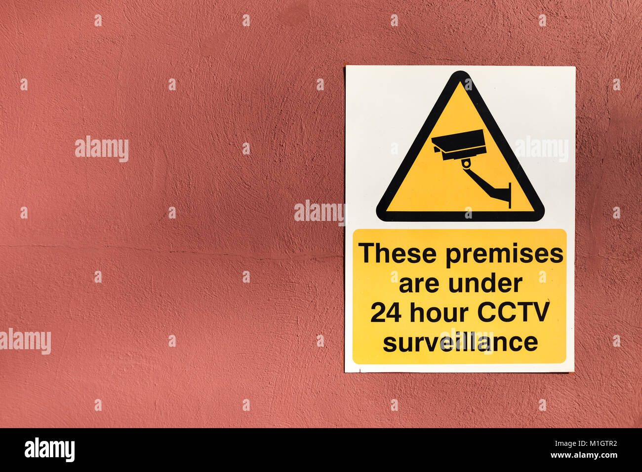 CCTV Surveillance Camera Notice Stock Photo Alamy