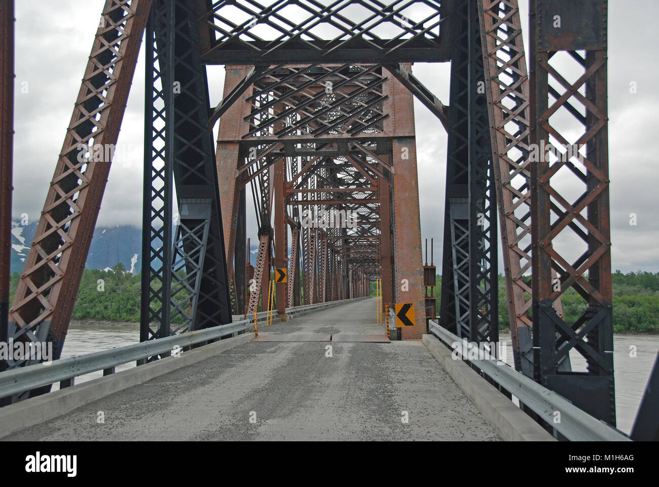 The Million Dollar Bridge across the Copper river near Cordova, Alaska