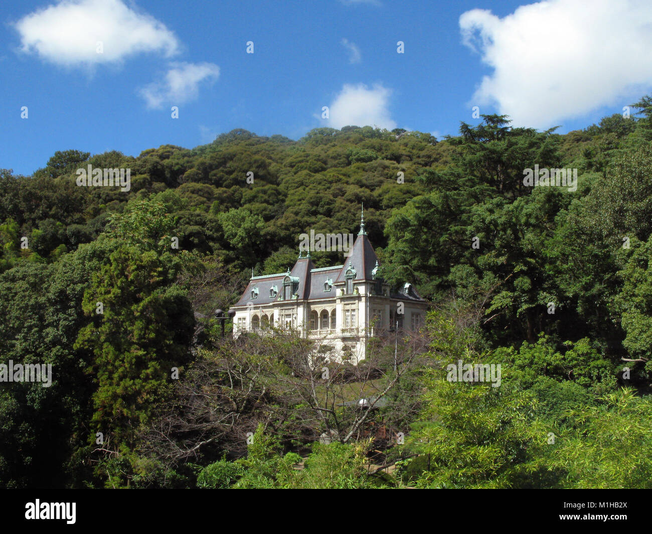secluded Bansuisou villa in Matsuyama, Ehime prefecture Japan Stock Photo