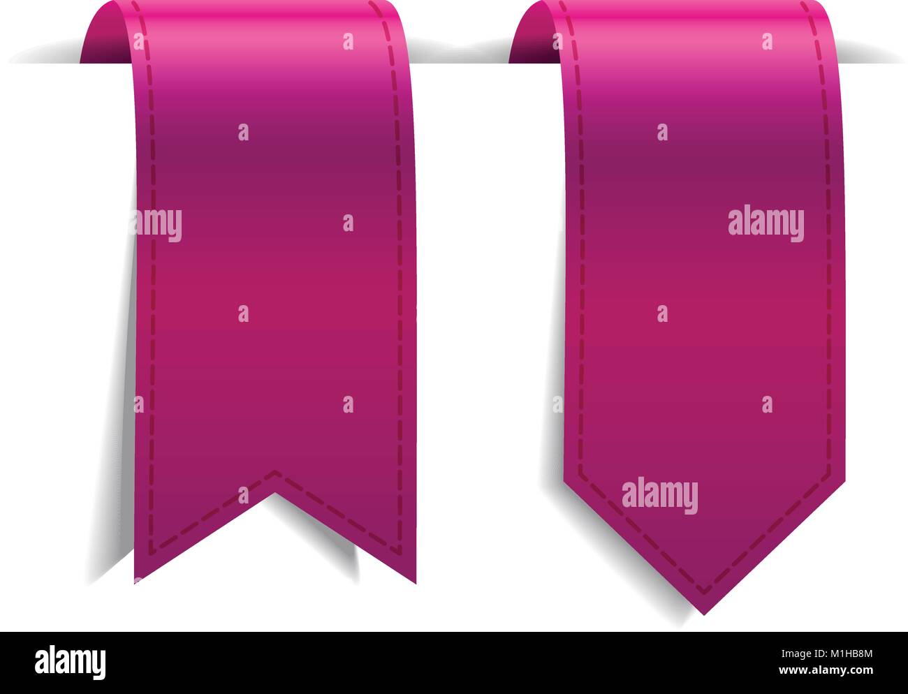 Set of crimson decorative ribbons Stock Vector Image & Art - Alamy