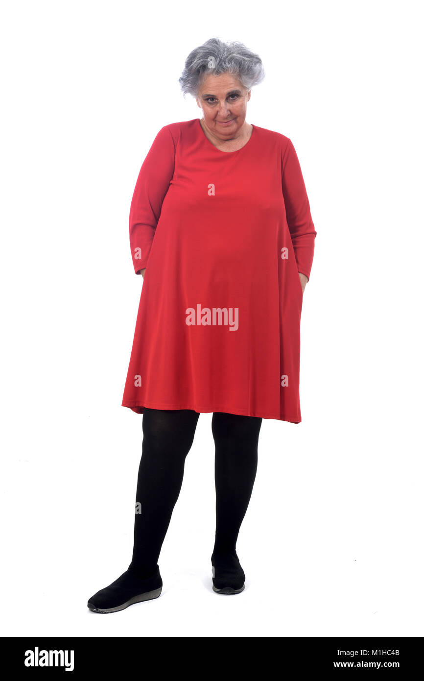 Older woman smile studio full body hi-res stock photography and images ...