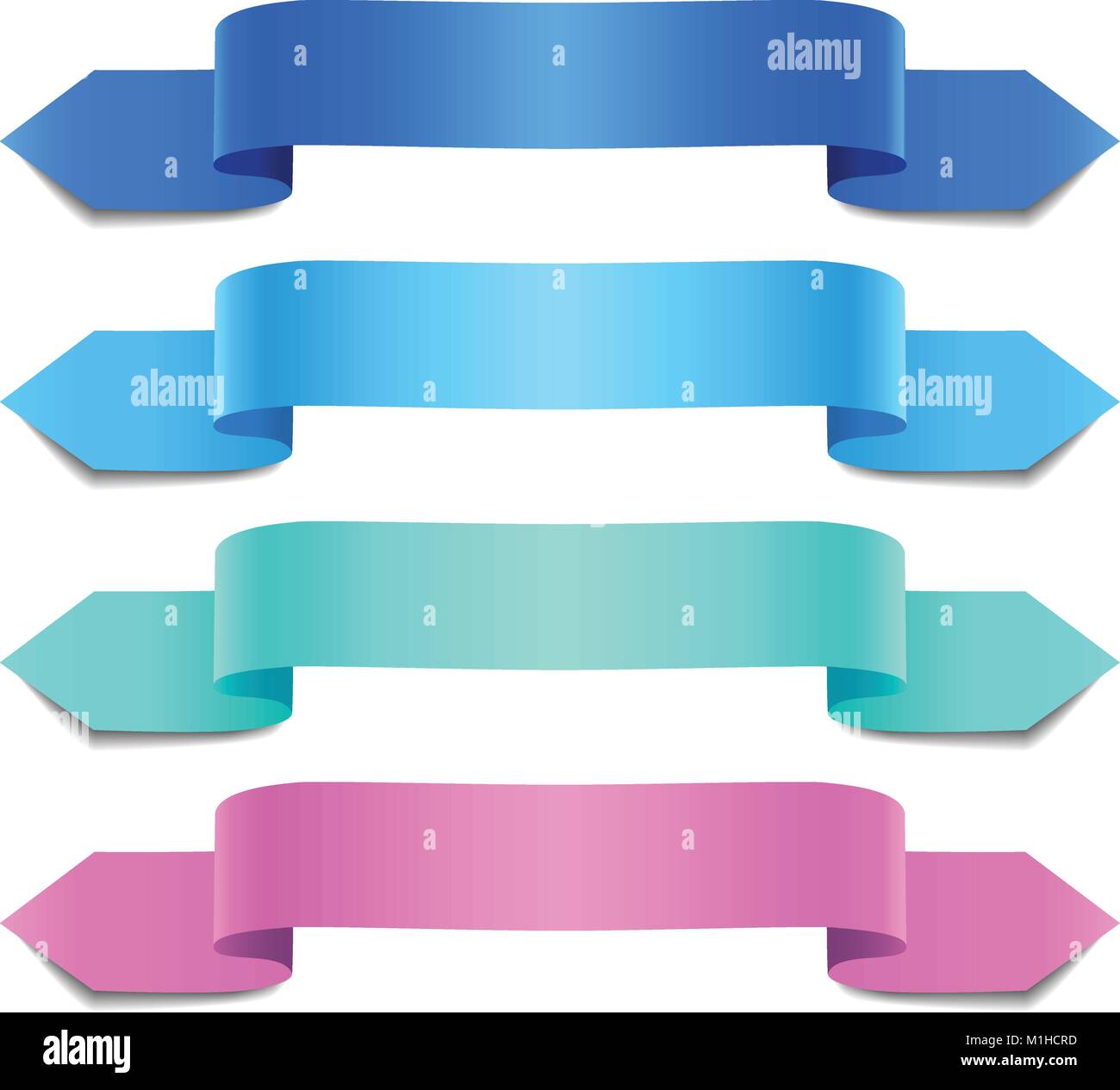 Single Ribbon Design Colorful Ribbons motion Stock Vector Images - Alamy