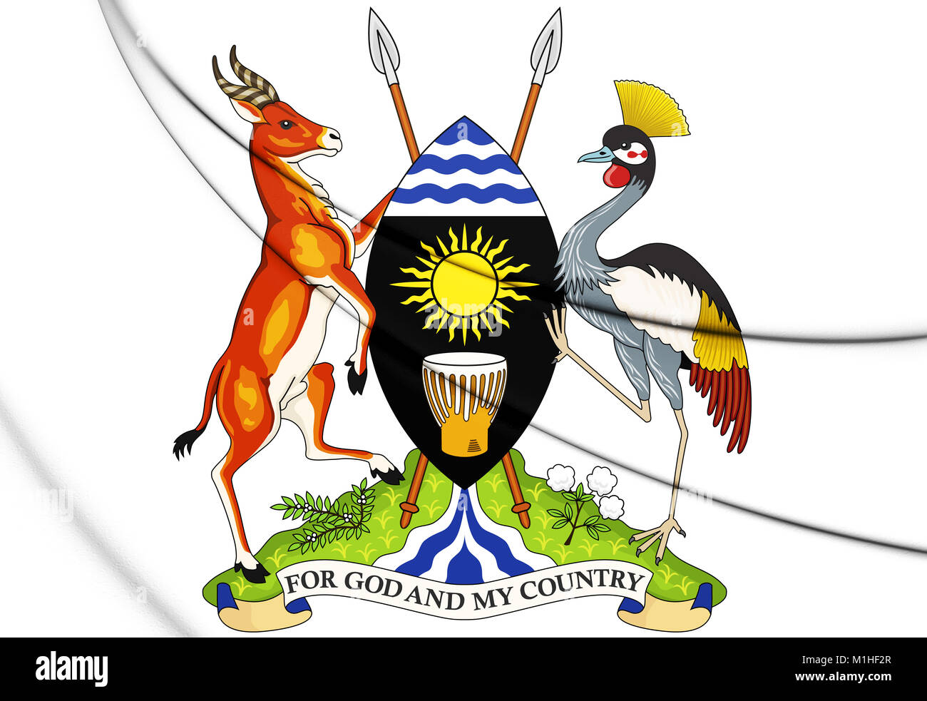 3D Uganda Coat of Arms. 3D Illustration Stock Photo Alamy