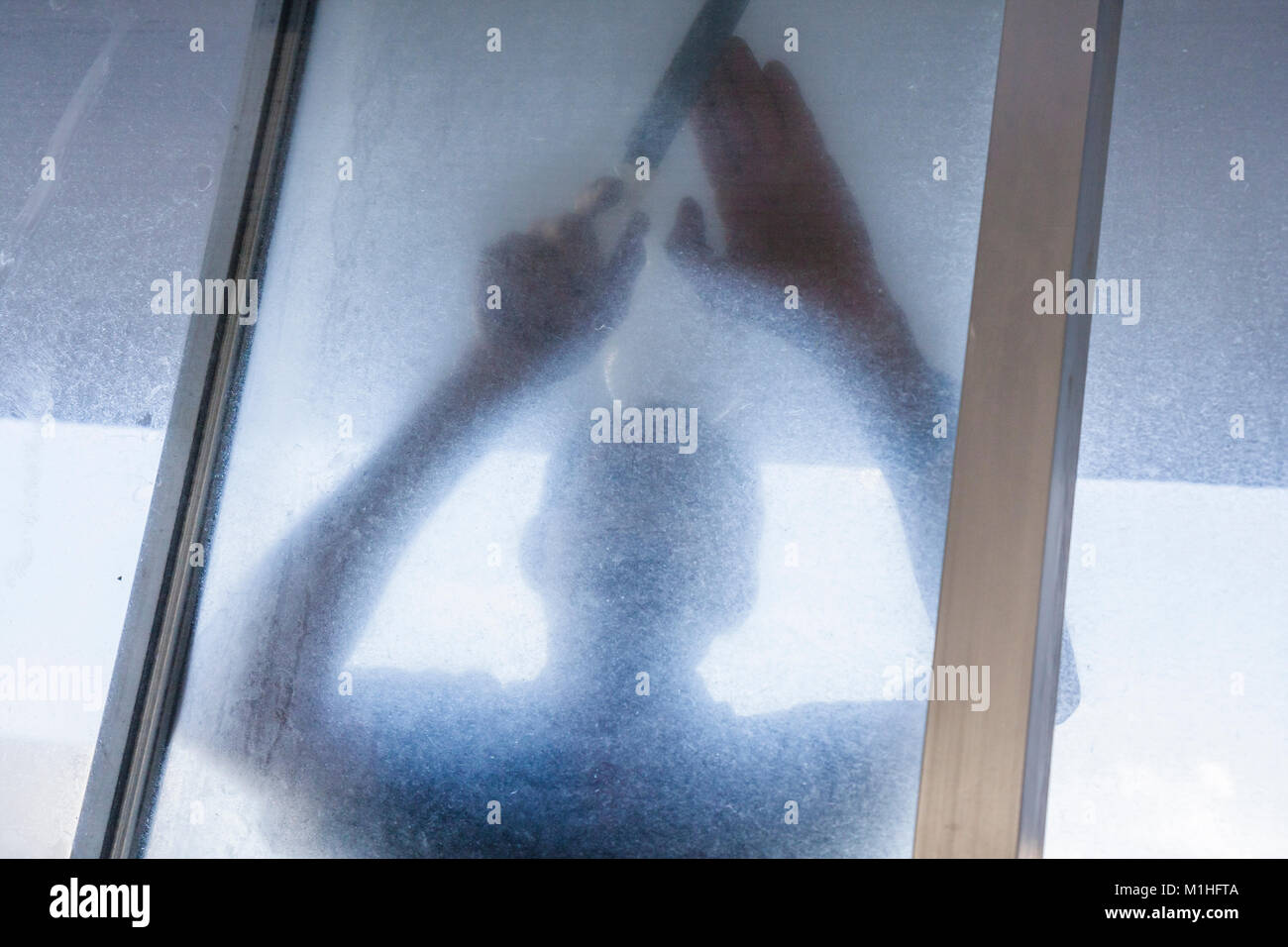 Repair Sliding Glass Door Stock Photos Repair Sliding Glass Door