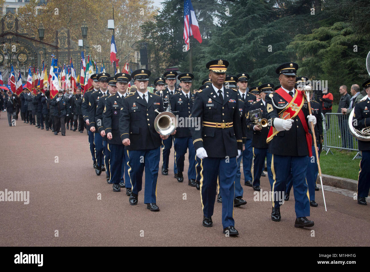 U.S. Army marching band Stock Photo Alamy