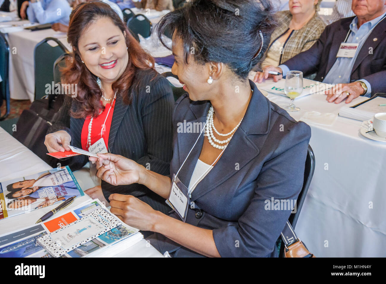 Miami Florida,Jungle Island,Small business,Training and Matchmaking Summit,working,work,servers employee employees worker workers job jobs staff,caree Stock Photo