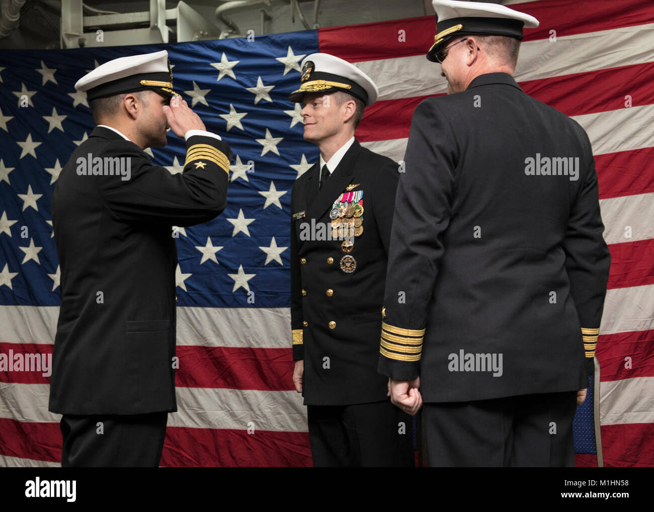 NORFOLK (Jan. 25, 2018) CAPT Edgardo A. Moreno, Commanding Officer USS ...