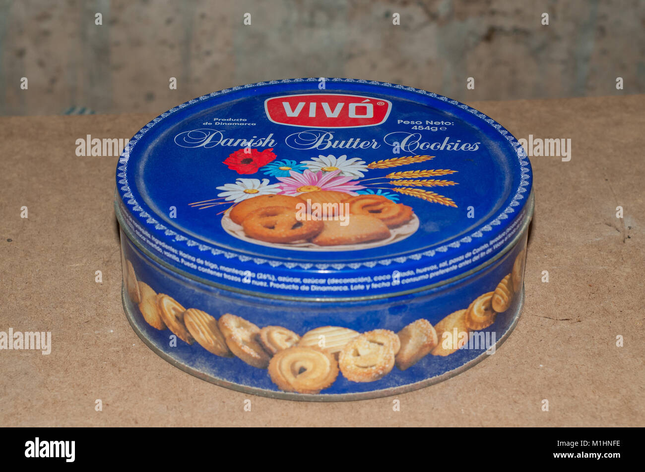 Download Metal Cookie Box Danish Butter Cookies Vivo Brand Stock Photo Alamy