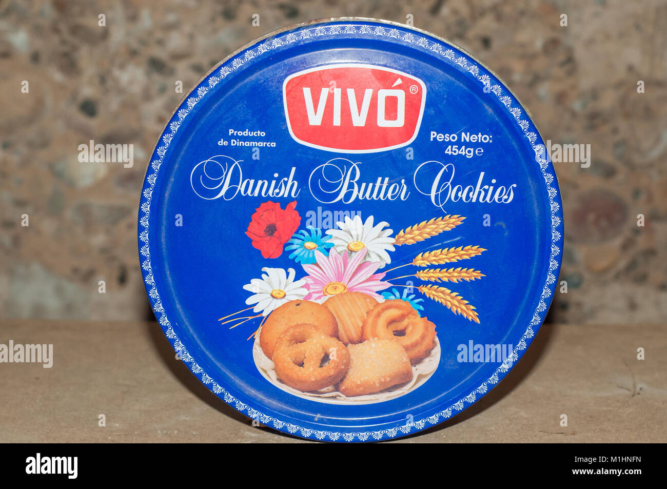 Download Metal Cookie Box Danish Butter Cookies Vivo Brand Stock Photo Alamy