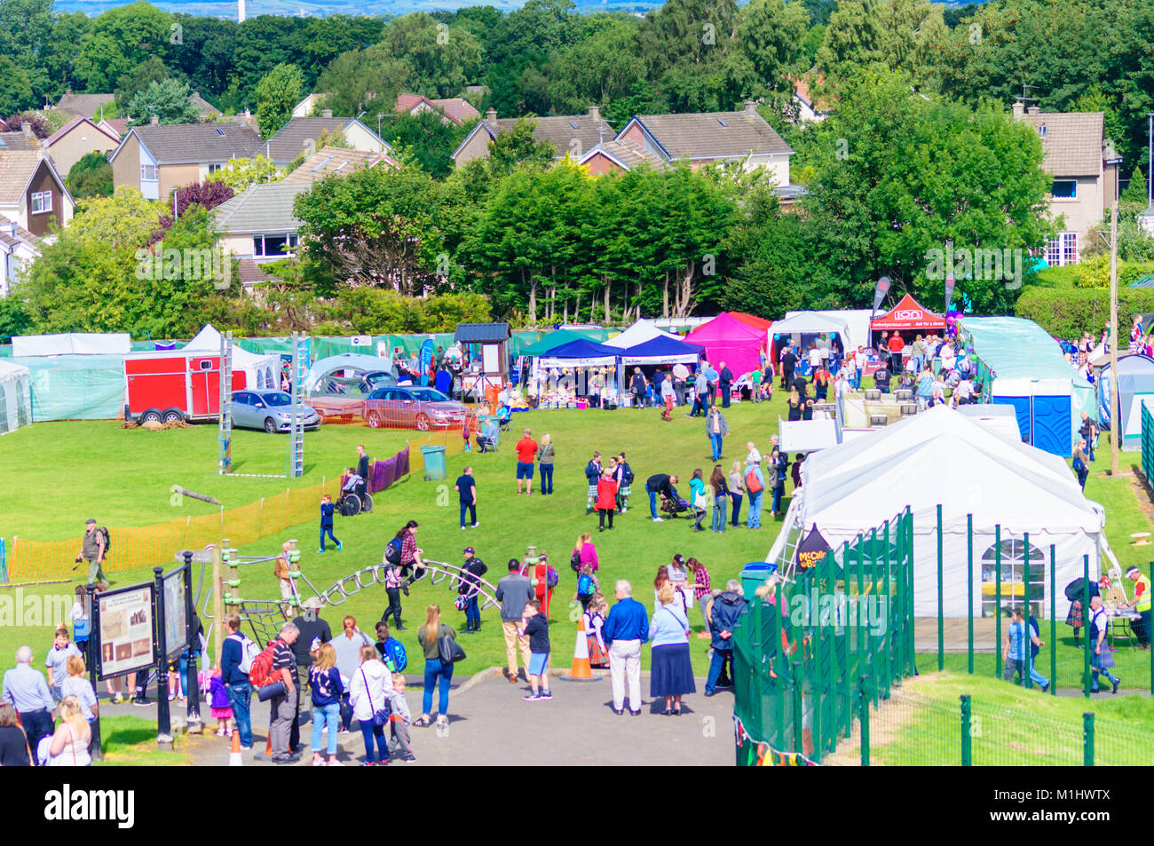 Dundonald Highland Games celebrating traditional Scottish culture, pipe