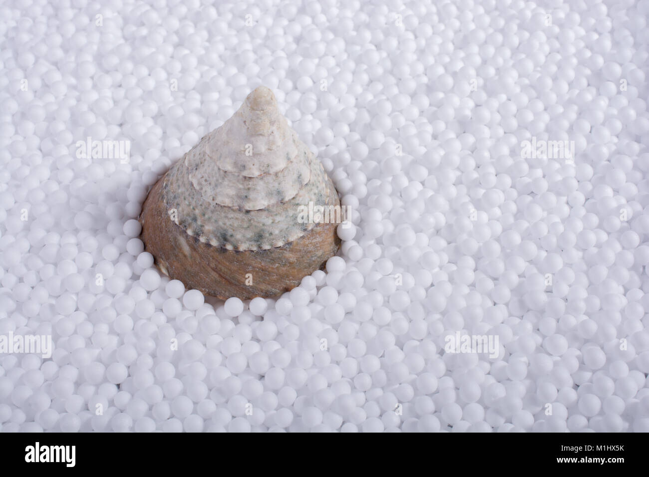 on little white polystyrene foam balls Stock Photo - Alamy