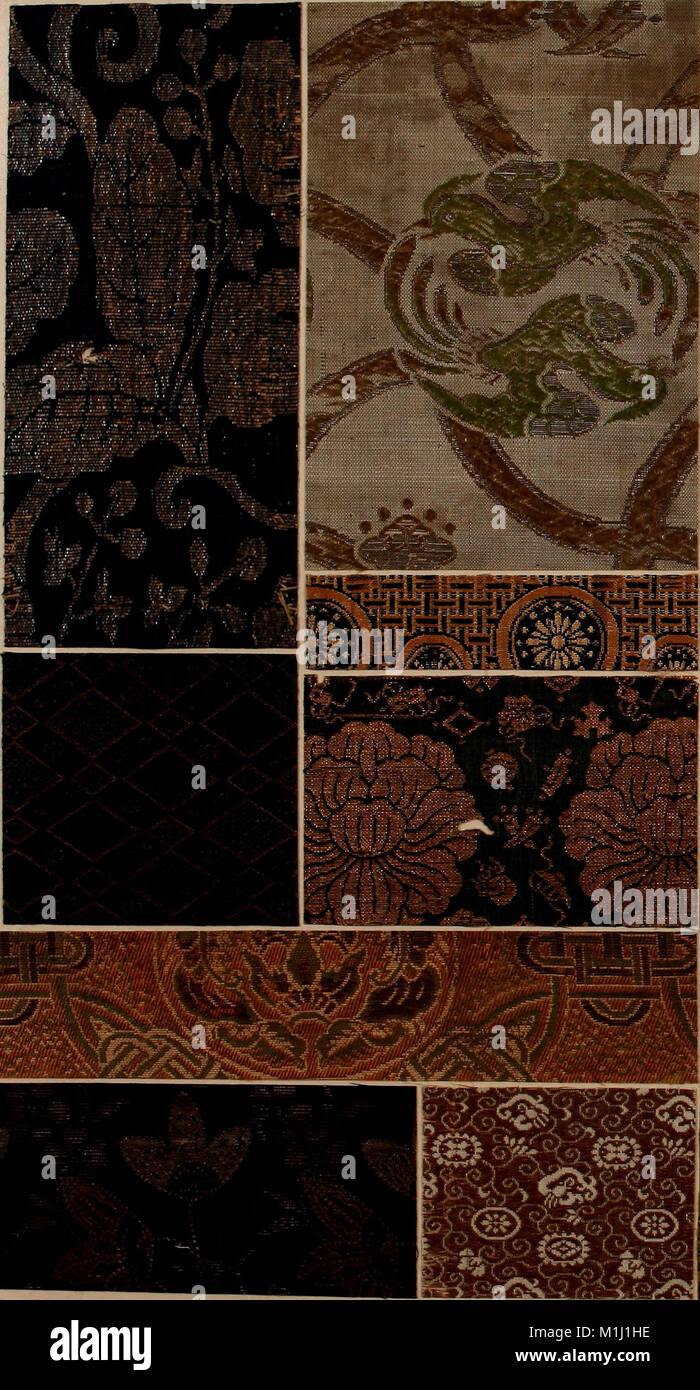 This collection of Oriental textile samples from around the year 1700 ...