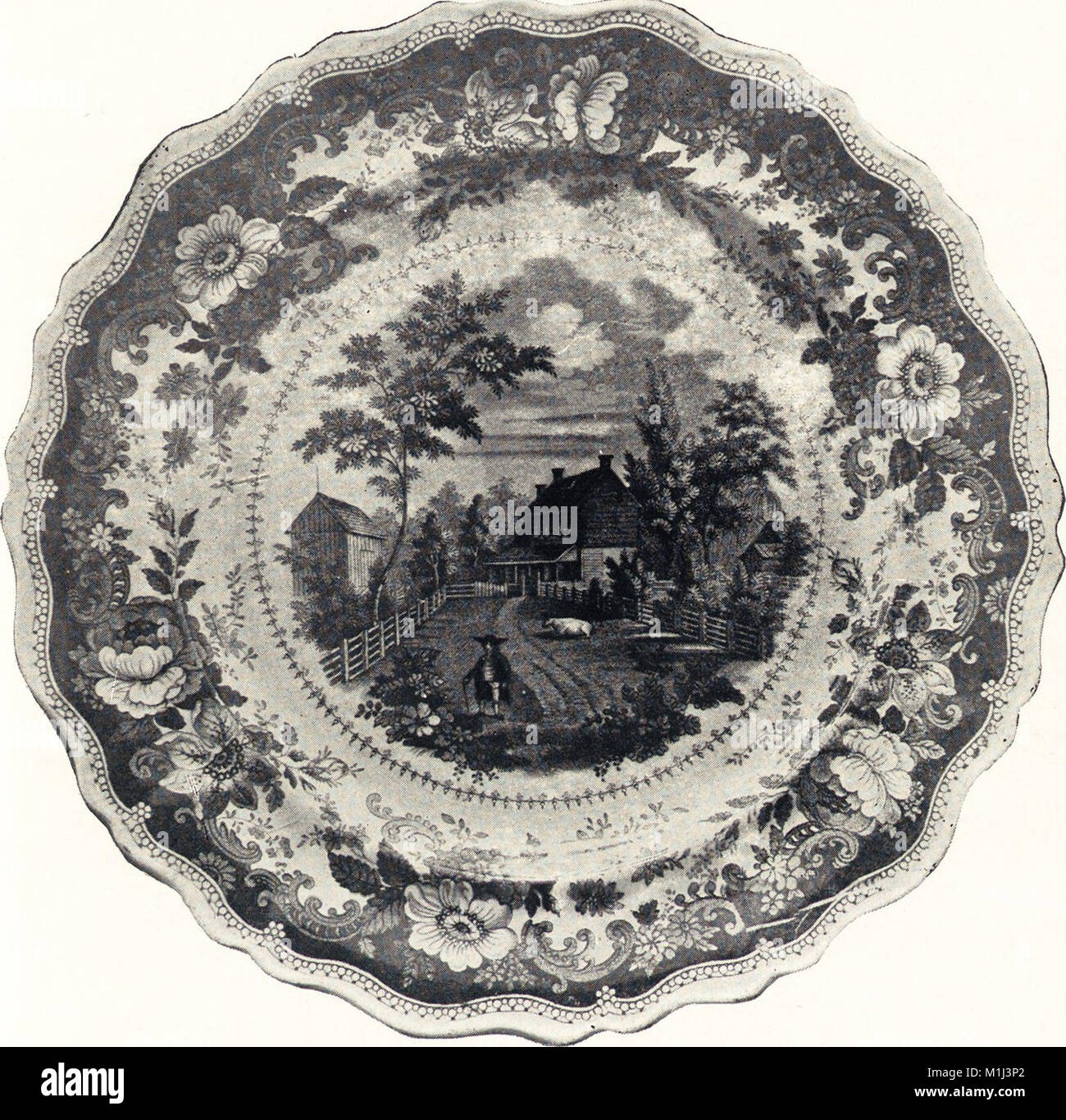 Anglo-American pottery - old English china with American views, a manual for collectors (1901) (14587471868) Stock Photo