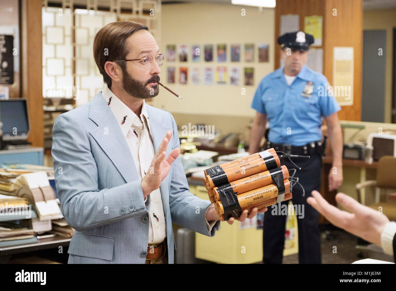 A FUTILE AND STUPID GESTURE, Thomas Lennon, as Michael O'Donoghue, 2018. ©  Netflix /Courtesy Everett Collection Stock Photo - Alamy, image size:1300x956