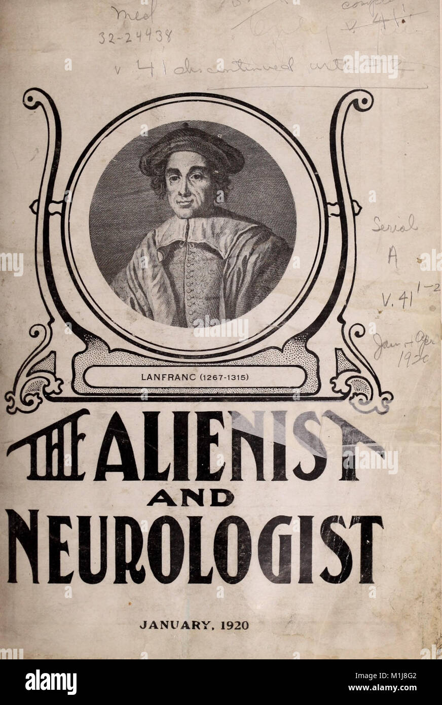 The 1919 book 'Alienist and Neurologist' discusses the evolving fields ...