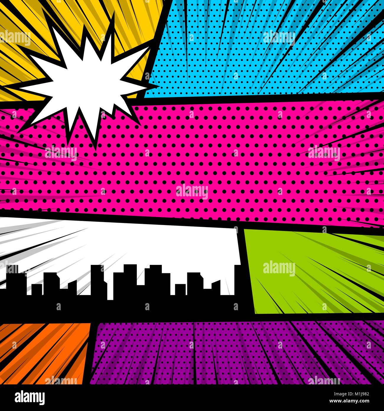 Pop art comic book colored backdrop Stock Vector Image & Art - Alamy