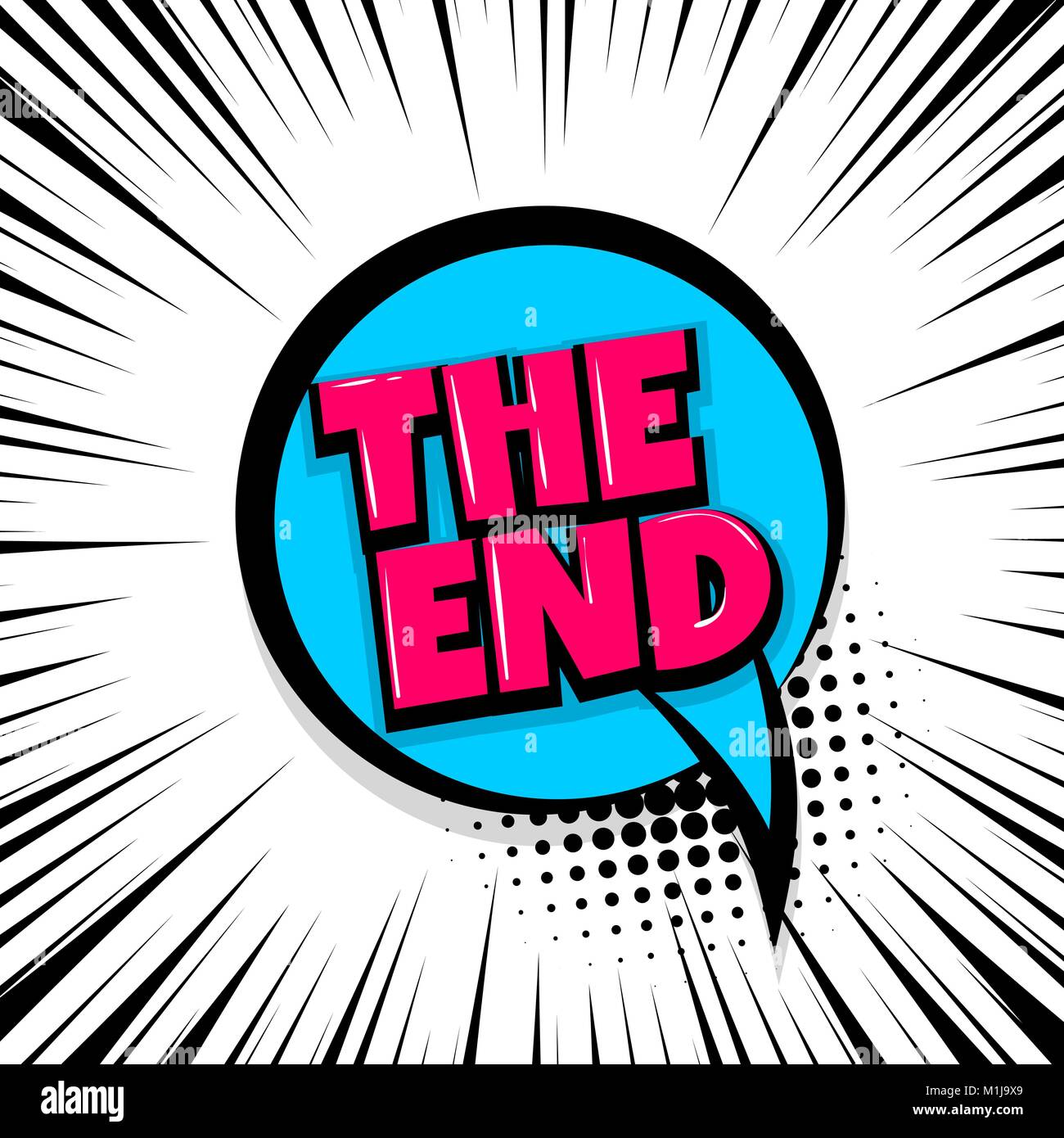 End comic book bubble text hires stock photography and images Alamy