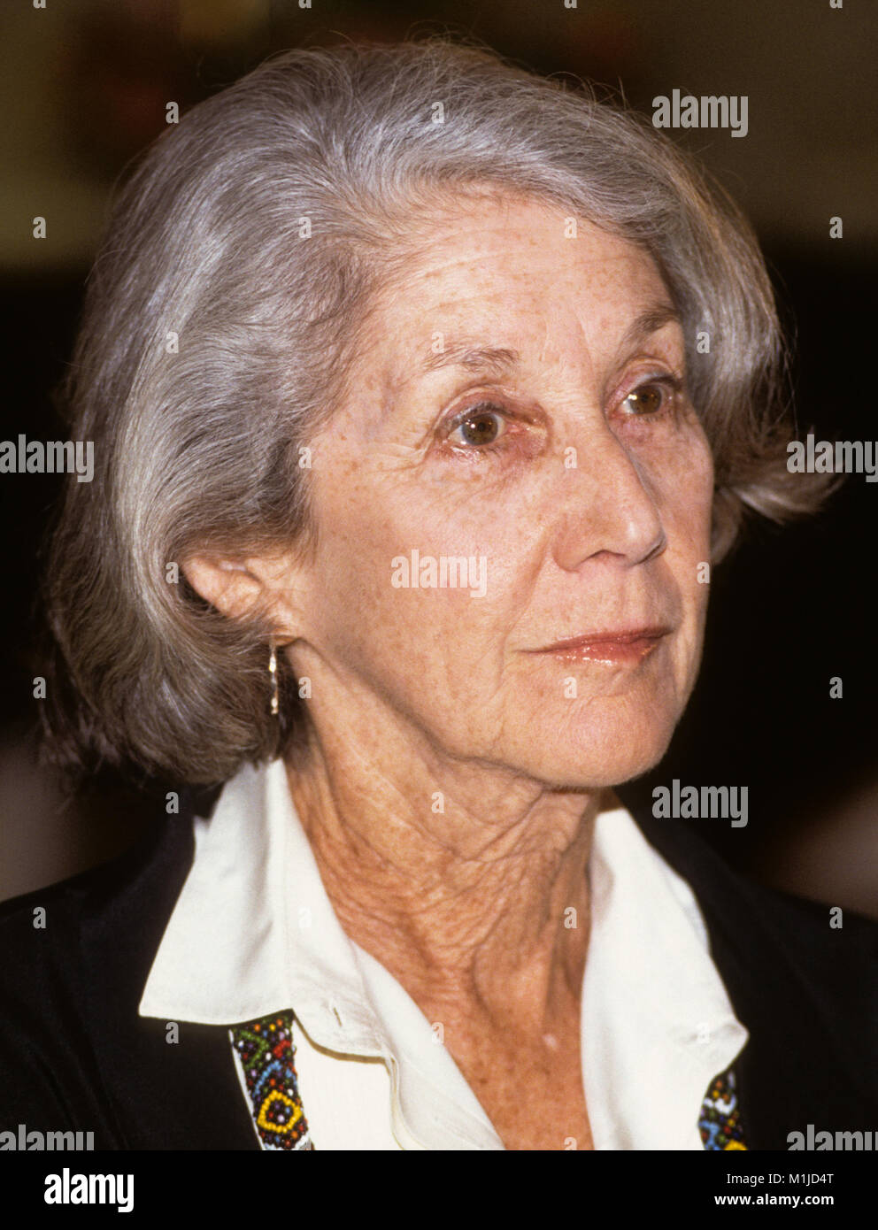 NADINE GORDIMER South African author and poltical activist reciepient of Nobel Prize in Literature 1991 Stock Photo