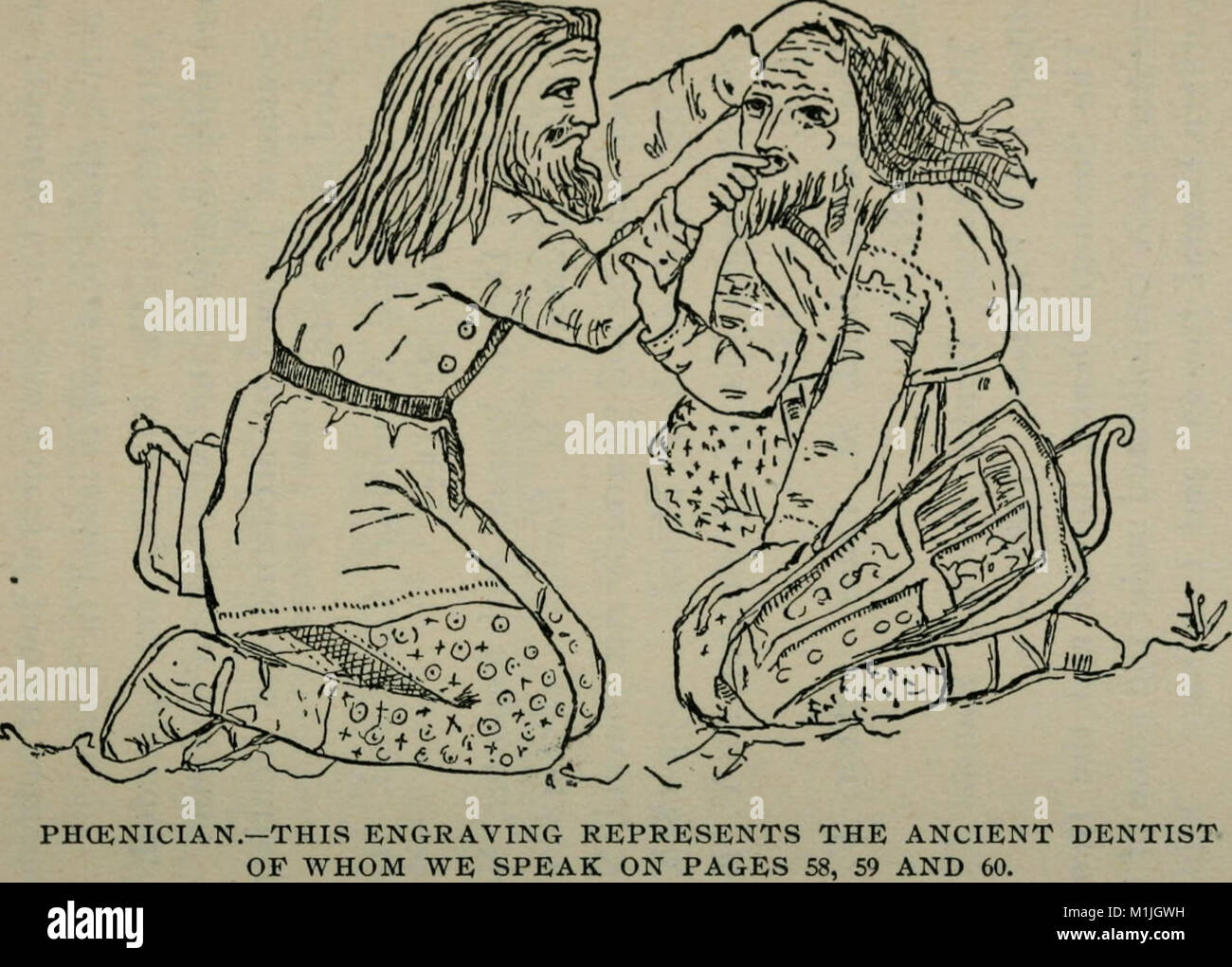 Ancient phoenician dentist (1893 Stock Photo Alamy