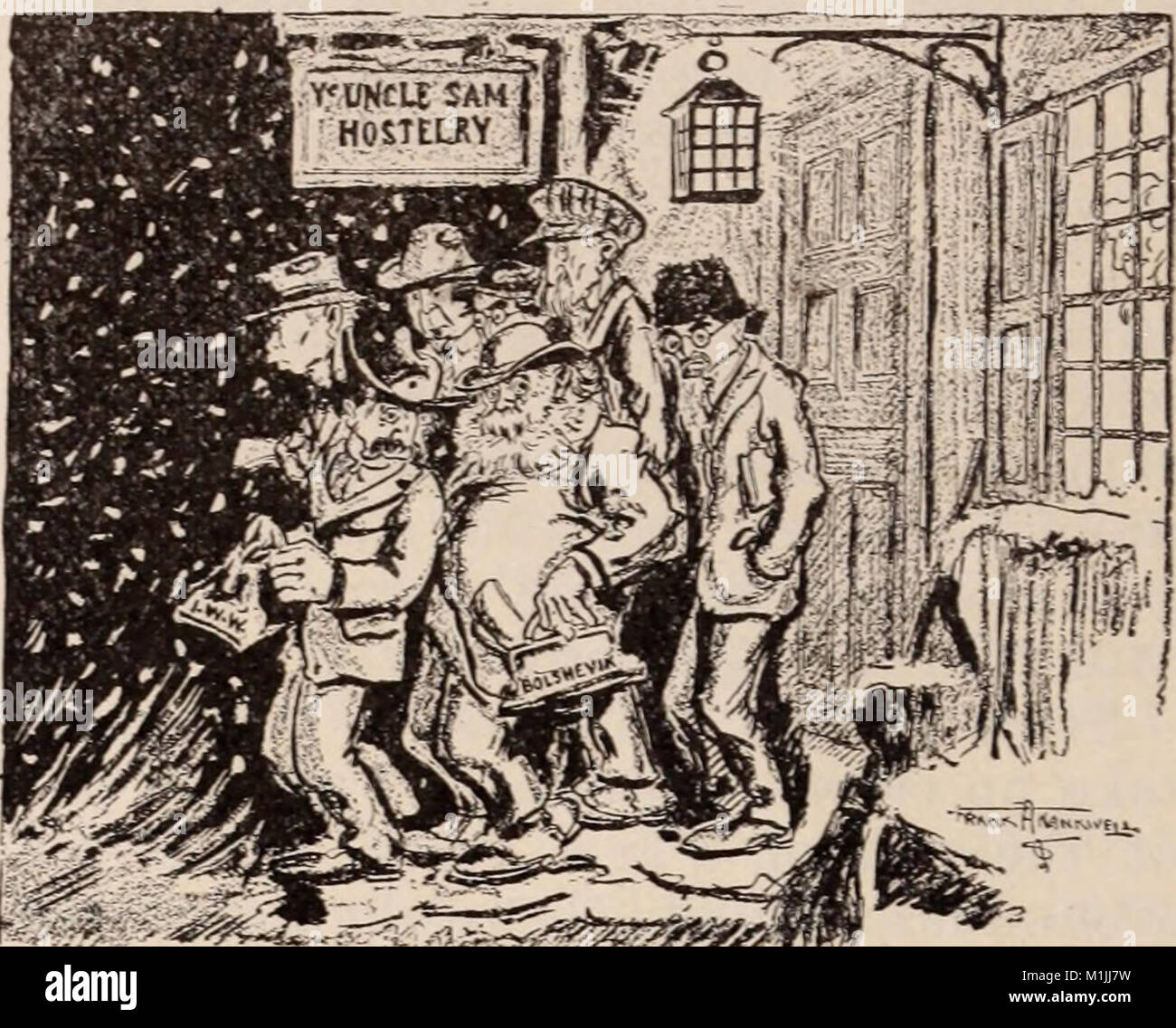 1919 NY Tribune Cartoon (14759129762) (cropped) Stock Photo