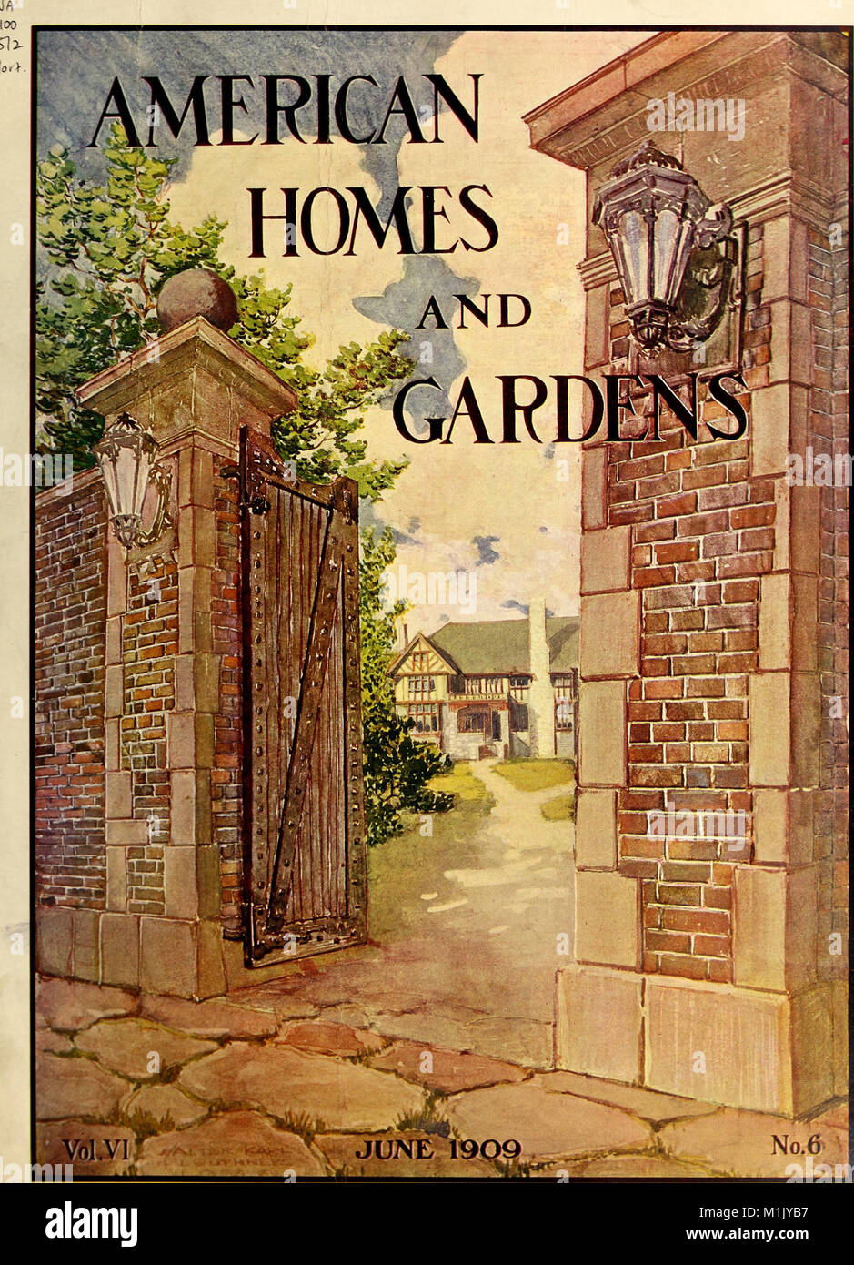 'American Homes and Gardens' (1909) features articles on home design, architecture, gardening ...