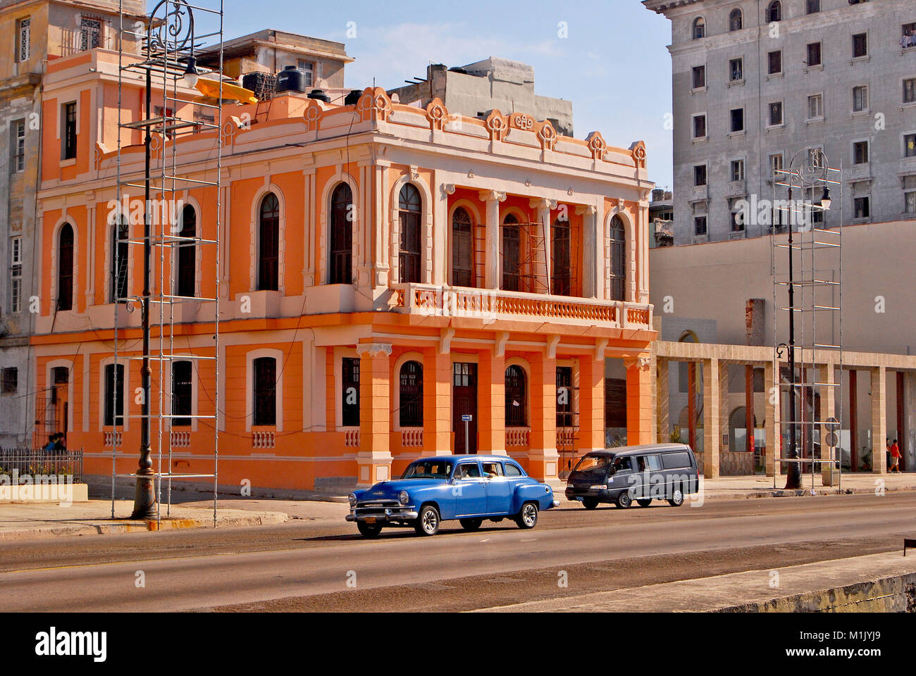 HAVANA, CUBA, MAY 11, 2009. An old American car in Havana, Cuba, on May 11th, 2009. Stock Photo