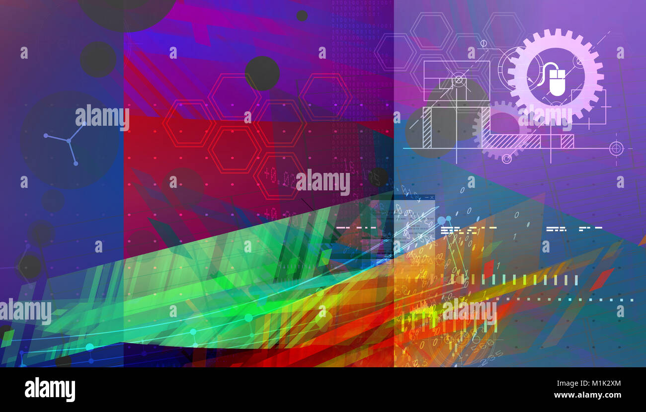 Abstract Technology Background - Stock Image Illustration as JPG File ...