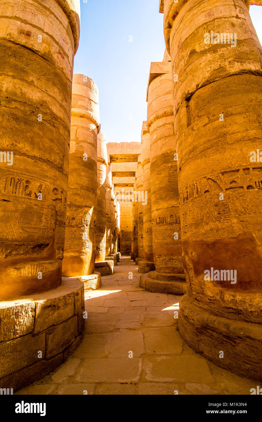 The Karnak temple in Luxor Egypt January 2018 Stock Photo - Alamy