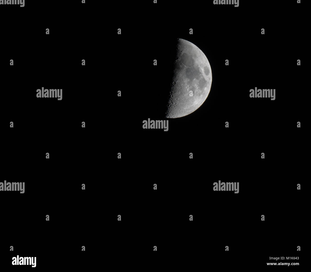 Quarter Moon From South Carolina Stock Photo