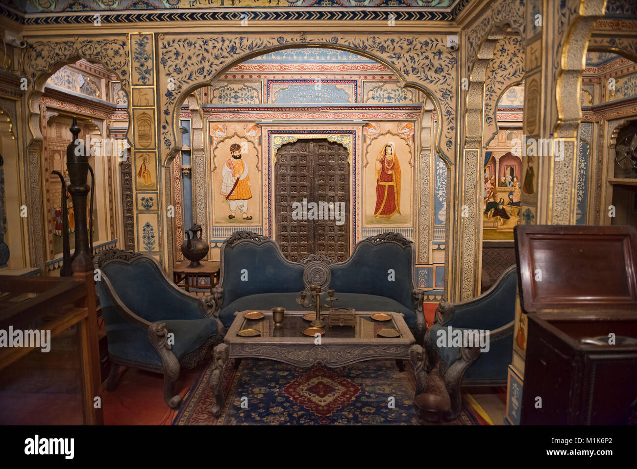 Interior of Patwon Ji Ki Haveli, Jaisalmer, Rajasthan, India Stock ...