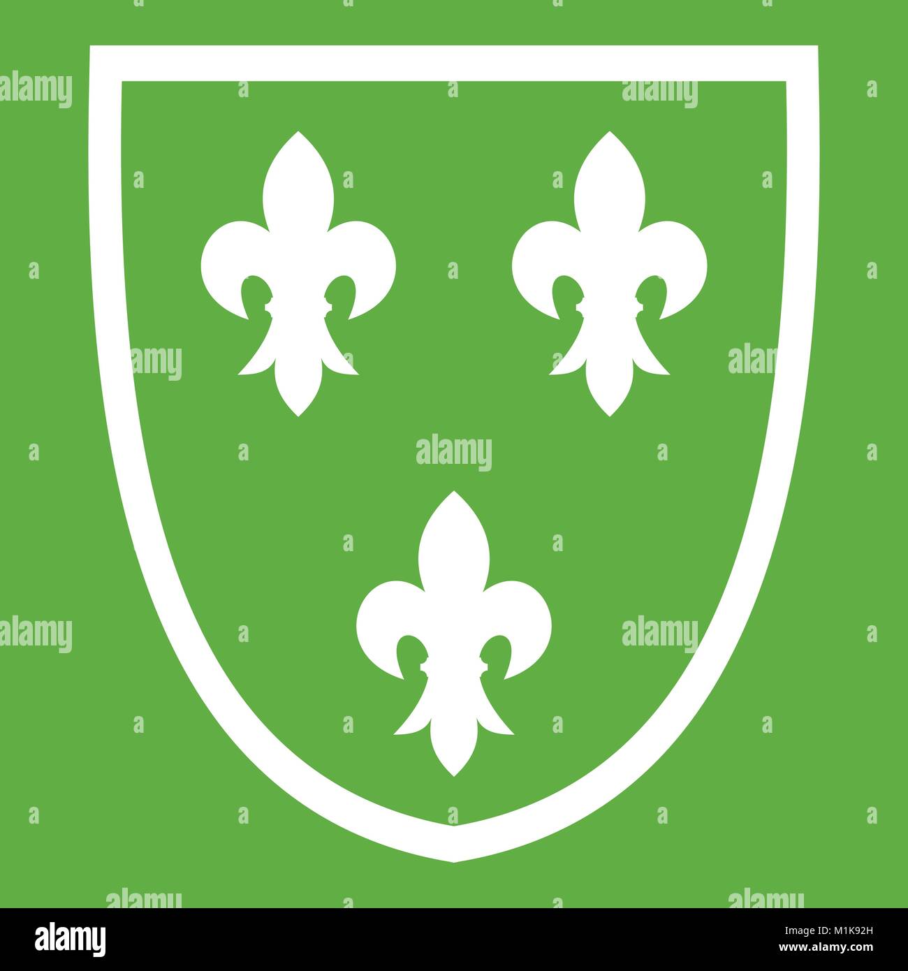 Crest icon green Stock Vector Image & Art - Alamy