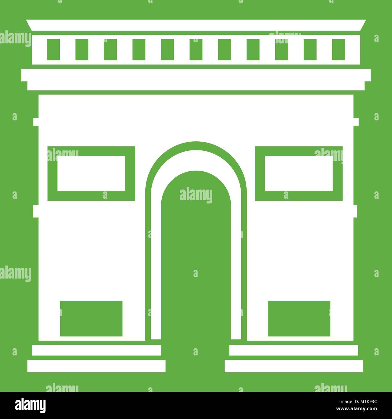 Triumphal arch icon green Stock Vector Image & Art - Alamy