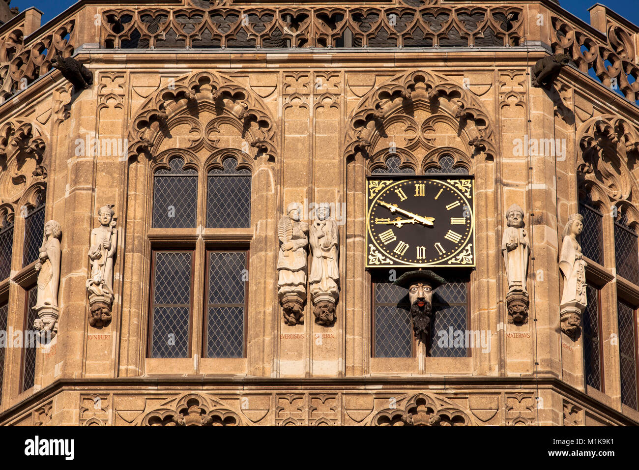 Germany, Cologne, the tower of the historical town hall in the old part