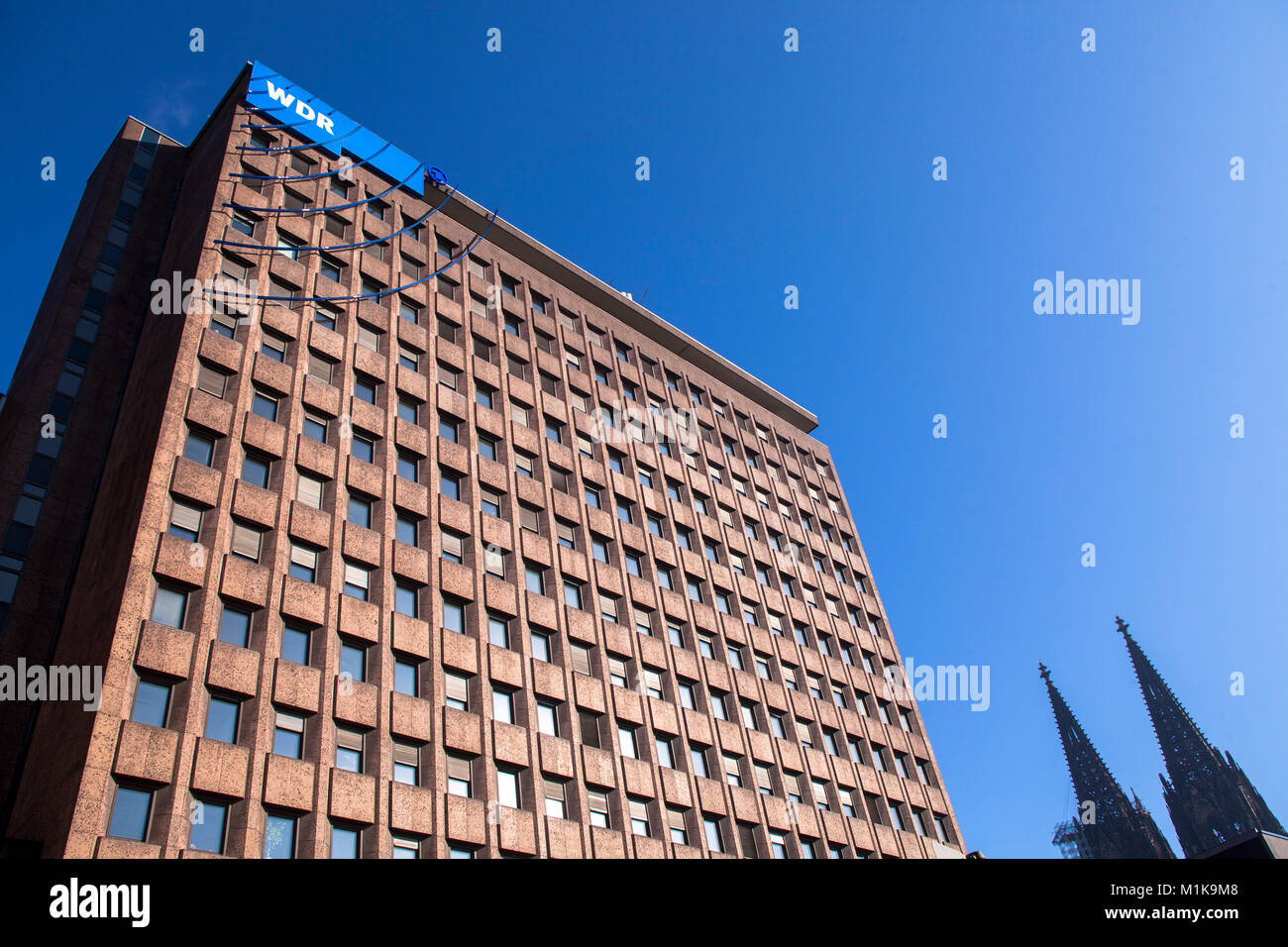 Germany, Cologne, the Archivhaus building of the Westdeutscher Rundfunk or West German Broadcasting Cologne, a German public-broadcasting institution, Stock Photo
