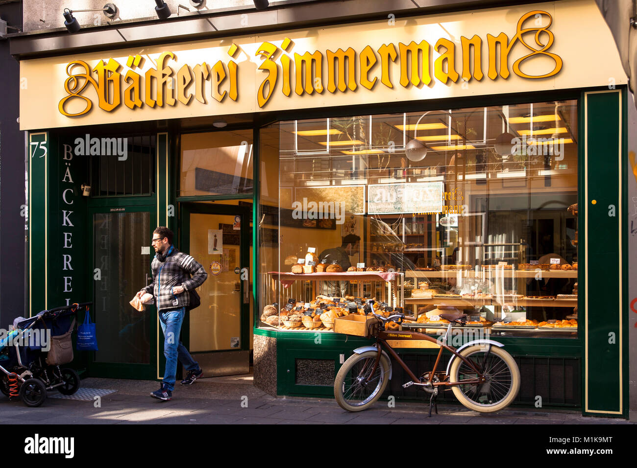 Germany, Cologne, the bakery Zimmermann at the street Ehrenstrasse.  Deutschland, Koeln, die Baeckerei Zimmermann in der Ehrenstrasse. Stock Photo