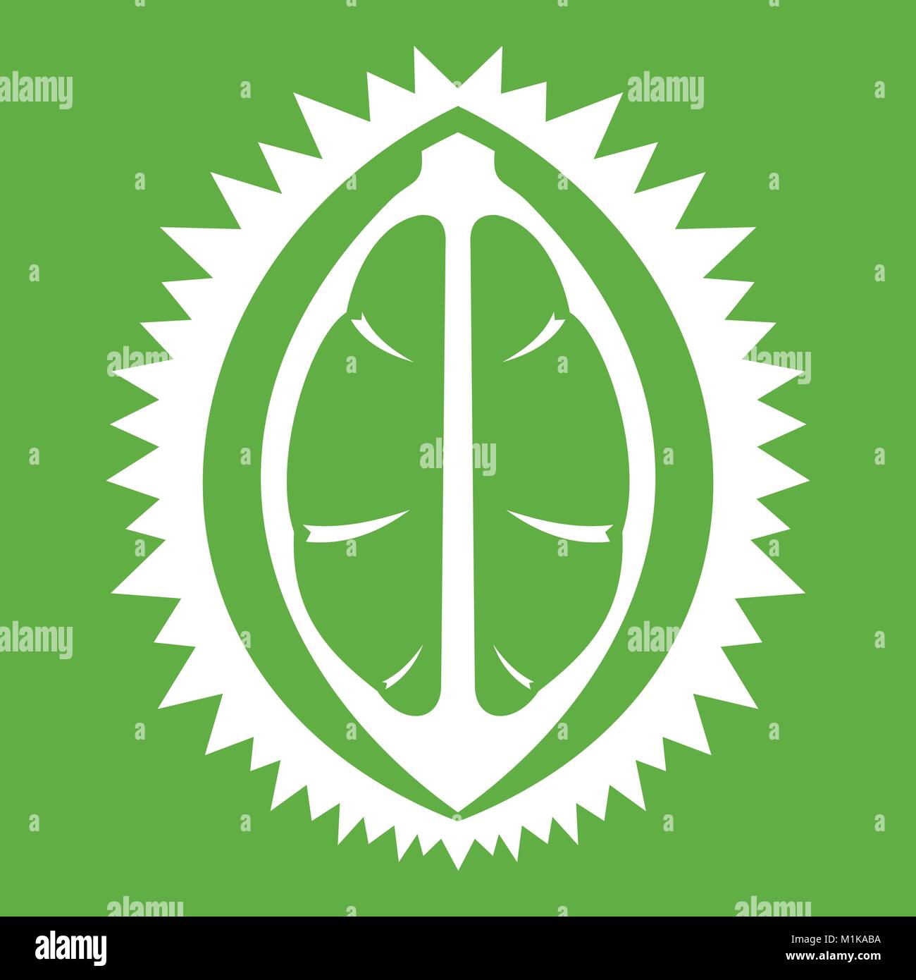 Durian fruit icon green Stock Vector Image & Art - Alamy