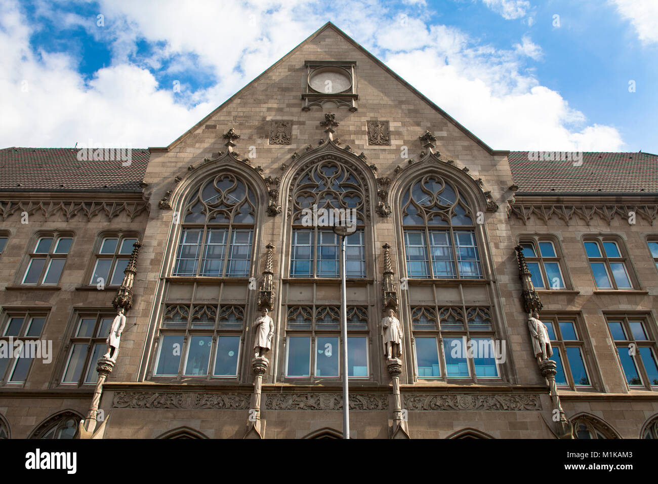 Germany, Cologne, the Hansa Gymnasium at the street Hansaring.  Deutschland, Koeln, das Hansa Gymnasium am Hansaring. Stock Photo